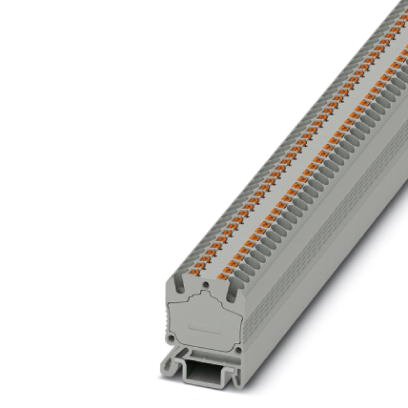 Phoenix Contact Miniature - Single Terminal Block; MP 1.5; 15A; 300V; 1-Level; #26 - #14; Push-In Connection; Gray